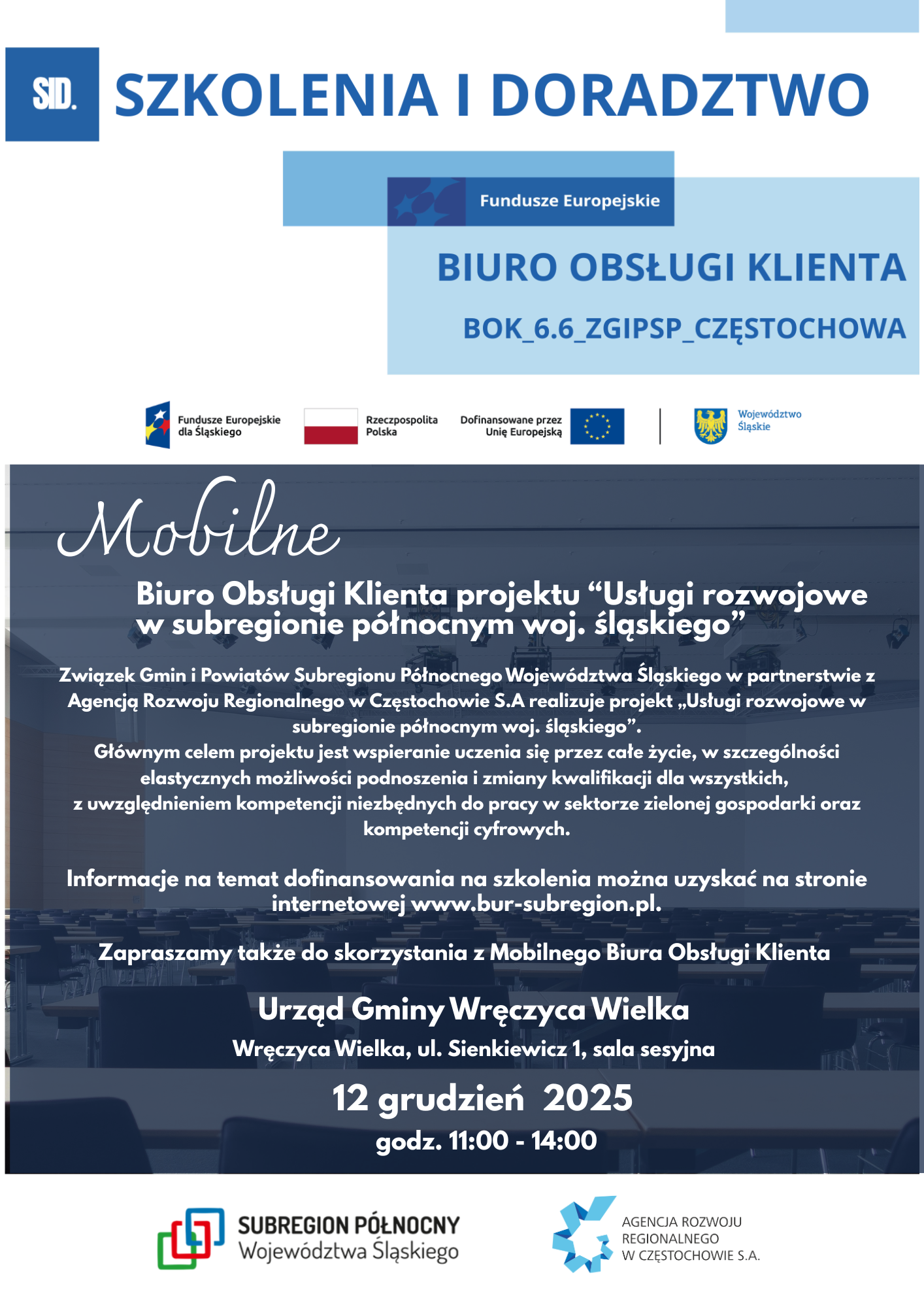 plakat wydarzenia z informacją o terminie