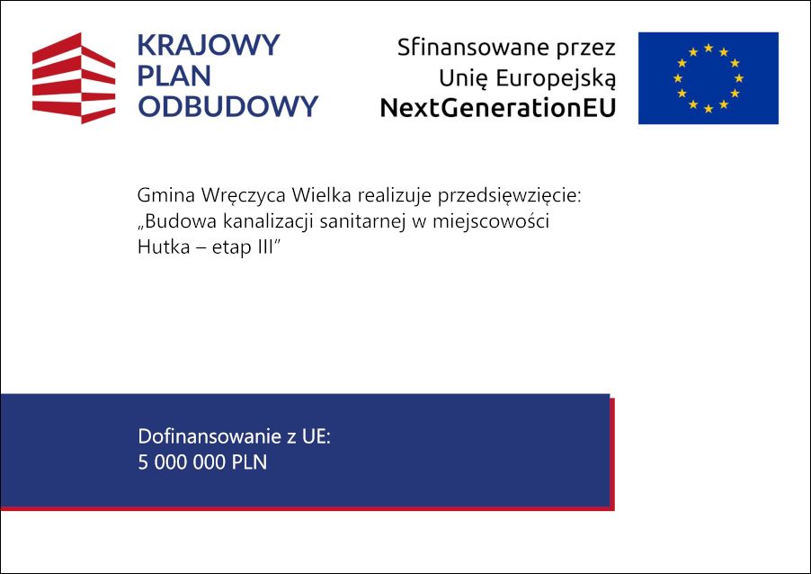 Budowa kanalizacji sanitarnej w miejscowości Hutka- etap III